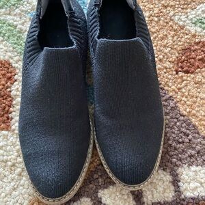 Womens Black Slip-On Shoes